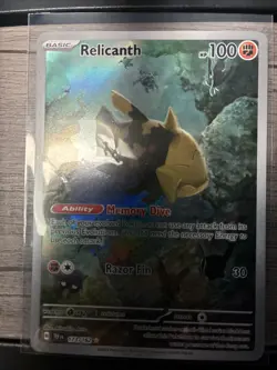 Pokemon TCG Relicanth Scarlet & Violet Temporal Forces Holo Card 173/162 - Image 1