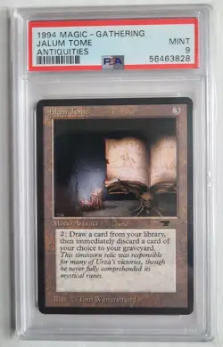 MTG Jalum Tome PSA 9 MINT 1994 Antiquities Vintage Magic Card RARE - Image 1