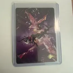 Gwenom, Remorseless Art Card (Gold-Stamped Planeswalker Symbol) - Art Series - Image 2