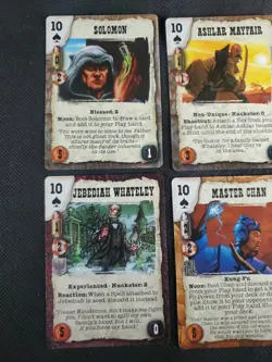 Deadlands Doomtown Boot Hill CCG Card Game Card Lot 10 Ten's Spade Mixed Rare ** - Image 2