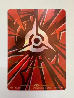 RIFTBOUND ORIGINS NEXUS NIGHTS FURY RUNE PROMO CARD 007a/298 - Image 1