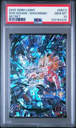 PSA 10 Son Gohan : Shounenki SEC3/97 Dragon Ball Card TCG - Image 1