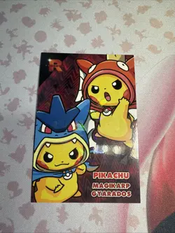 Cracked Ice Holo Pikachu Poncho Gyarados & Magikarp Rocket Team Card Database - Image 2