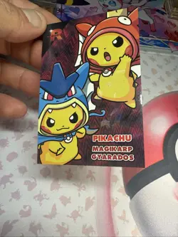 Cracked Ice Holo Pikachu Poncho Gyarados & Magikarp Rocket Team Card Database - Image 4