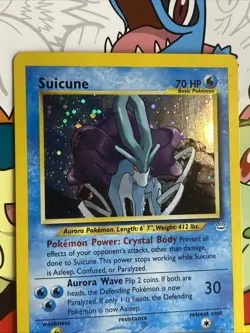 Pokemon TCG Suicune Holo Rare Card 14/64 Neo Revelation NM - Image 4