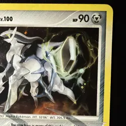 FREE SHIPPING Arceus Lv. 100 AR9 Platinum Holo Rare Pokemon Card TCG - Image 3