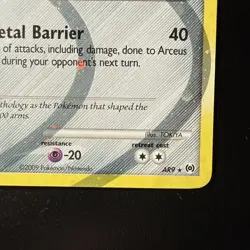FREE SHIPPING Arceus Lv. 100 AR9 Platinum Holo Rare Pokemon Card TCG - Image 4