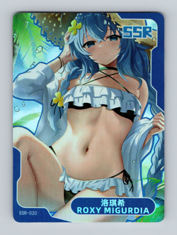 Senpai Goddess Haven 4 Story CCG Anime WAIFU Card SSR SSR-020 Roxy Migurdia - Image 1