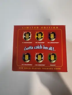 1999 Pokemon Burger King 23k gold plated Pikachu trading card - Image 2
