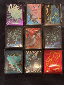 Pokemon TCG ETB Collection Box Card Sleeves Lot of 9 - Image 1