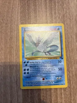 1999 Pokemon TCG Articuno Fossil 17/62 Unlimited Rare Non-Holo Card - Image 1