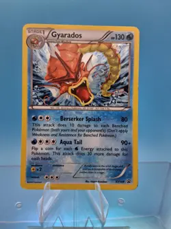 2016 Gyarados XY109 Black Star Promo Pokemon Card TCG Cosmo Holo Rare Shiny NM - Image 1