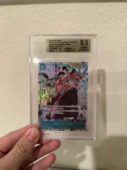BGS 9.5 ONE PIECE Card Roronoa Zoro OP06-118 SEC-SP Comic Parallel Manga Japan - Image 1