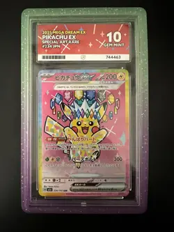 Pikachu EX 234/193 Pokemon Mega Dream EX Japanese SAR Pokemon Card Grade ACE 10 - Image 1