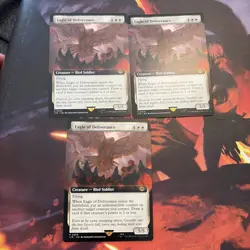 SET OF 3-Eagle of Deliverance (Extended Art) MTG LOTR Will Combine Shipping - Image 1