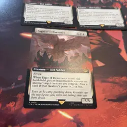 SET OF 3-Eagle of Deliverance (Extended Art) MTG LOTR Will Combine Shipping - Image 2