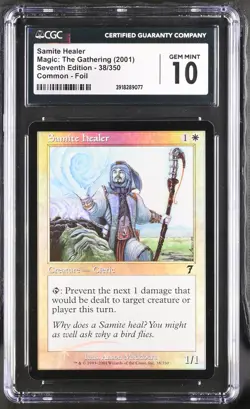 SAMITE HEALER 7th Edition Foil C CGC 10 MTG [Nostalgium] - Image 1