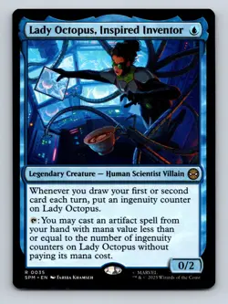 MTG Lady Octopus, Inspired Inventor R0035 Magic: The Gathering Spider-Man NM - Image 1