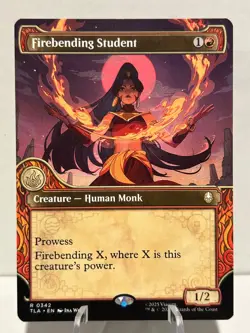 Firebending Student (Showcase) 342 R Avatar: The Last Airbender NM MTG - Image 1