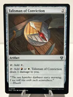 Talisman of Conviction 240 U Commander: Murders at Karlov Manor NM MTG - Image 1