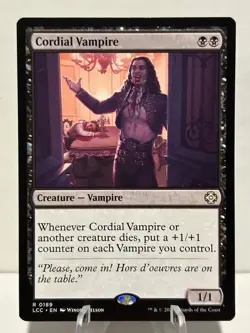Cordial Vampire 189 R Commander: The Lost Caverns of Ixalan NM MTG - Image 1