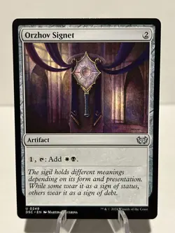 Orzhov Signet 249 U Commander: Duskmourn: House of Horror NM MTG - Image 1