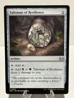 Talisman of Resilience 255 U Commander: Duskmourn: House of Horror NM MTG - Image 1