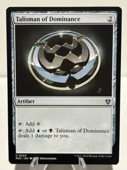 Talisman of Dominance 242 U Commander: Murders at Karlov Manor NM MTG - Image 1