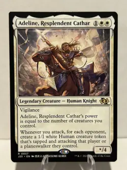 Adeline, Resplendent Cathar (Anime) 57 R Foundations Jumpstart NM MTG - Image 1