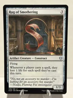 Rug of Smothering 336 U Commander Legends: Battle for Baldur's Gate NM MTG - Image 1