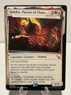 Rakdos, Patron of Chaos (Showcase) (0369) 369 M Murders at Karlov Manor NM MTG - Image 1