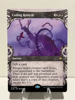 Coiling Rebirth (Showcase) 309 R Bloomburrow NM MTG - Image 1