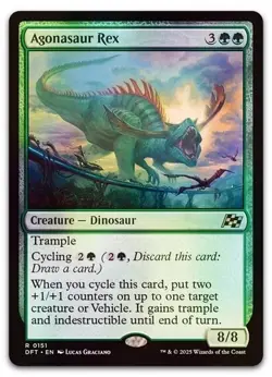 Agonasaur Rex #151 (Foil) (NM) Aetherdrift DFT Magic MTG - Image 1