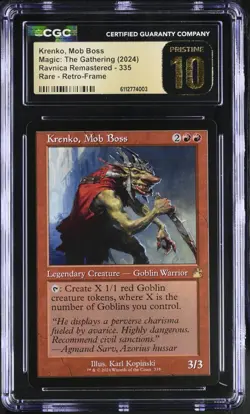 Krenko, Mob Boss (Retro Frame) - Ravnica Remastered - CGC Pristine 10 - Image 1