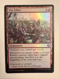 War Effort - 131 - Foil - TDM - NM - MTG Magic the Gathering - Image 1