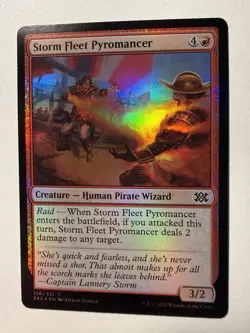 MTG Storm Fleet Pyromancer (126/686) Double Masters 2022 LP FOIL - Image 1
