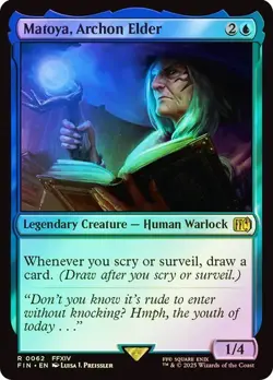 NM Foil Matoya, Archon Elder, MTG, Final Fantasy, Magic the Gathering, 62 - Image 1