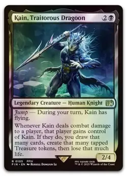 Kain, Traitorous Dragoon #105 (Foil) (NM) Final Fantasy FIN Magic MTG - Image 1