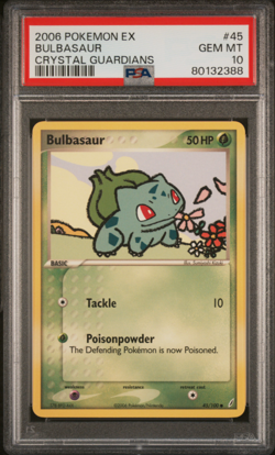 PSA 10 2006 POKEMON EX CRYSTAL GUARDIANS #45 BULBASAUR - Image 1