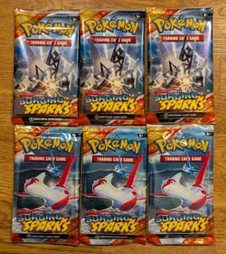 Pokemon TCG: Scarlet & Violet Surging Sparks Booster Pack (x6) - Image 1