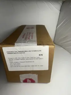 Pokemon Center Brilliant Stars Elite Trainer Box ETB factory Sealed Case of 4 - Image 2