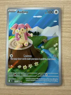 Pokemon TCG Audino Illustration Rare Black Bolt 151/086 English - NM / M - Image 3