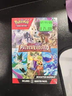 Pokemon TCG Paldea Evolved Booster Bundle Box 6 Packs 6/8 - PKU85362 820650853623 - Image 1
