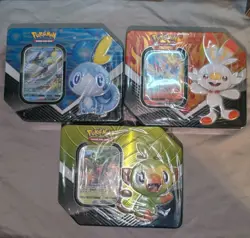 Galar Partners 2020 Pokemon TCG Tin Factory Complete Set Sealed - Image 1