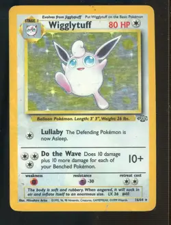 1999 Pokemon Jungle #16/64 Wigglytuff Holo Rare - Image 1