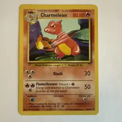Pokemon TCG Base Set Unlimited Regular Uncommon MP Charmeleon 24/102 - Image 1