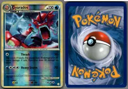 2010 Pokemon, HeartGold SoulSilver, #123/123 Gyarados, Reverse Holo Rare - Image 1