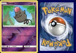 Pokemon Spoink - 59/168 - Common - Reverse Holo Celestial Storm VLP - Image 1