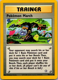 Pokemon March 102/111 Neo Genesis Common LP - Image 1