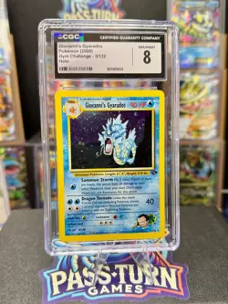 Pokemon - Giovanni’s Gyarados #5/132 - Gym Challenge - CGC 8 - 2000 - Holo - Image 1